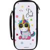 Konix Unik Custodia di protezione e trasporto per Nintendo Switch, Switch Lite e Switch OLED - Alloggio 8 giochi - Design Be Cool, unicorno