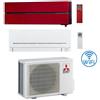 Mitsubishi Climatizzatore Condizionatore Mitsubishi Kirigamine Style Rosso più MSZ-AP Wifi Dual Split R32 Inverter 9000 + 12000 BTU con U.E. MXZ-2F42VF NOVITÁ Classe A+++/A++