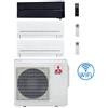 Mitsubishi Climatizzatore Condizionatore Mitsubishi Kirigamine Style Nero più MSZ-AP Wifi Trial Split R32 Inverter 12000 + 12000 + 12000 BTU con U.E. MXZ-3F68VF NOVITÁ Classe A++/A+