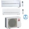 Mitsubishi Climatizzatore Condizionatore Mitsubishi Kirigamine Style Bianco più MSZ-AP Wifi Dual Split R32 Inverter 12000 + 9000 BTU con U.E. MXZ-2F42VF NOVITÁ Classe A+++/A++