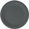 25 Piatti Carta Frutta E Dessert 17 Cm - Lulù Happiness - Nero