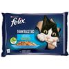 FELIX Rybne Smaki in gelatina con salmone e platessa 4x85g