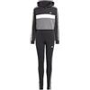 adidas Bambina Tiberio 3-Stripes Colorblock Fleece Leggings Set Kids, black/white/white, 11-12 Years