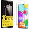 Coiwxmoi 2 Pezzi Vetro Temperato per Samsung Galaxy A41 4G 6,1 Pellicola Prottetiva Anti Graffio, Durezza 9H,Ultra Resistente,Ultra Trasparente,Senza Bolle,Protezione Schermo per Samsung A41 4G,Clear