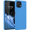 kwmobile Custodia Compatibile con Xiaomi 11 Lite (5G) NE/Mi 11 Lite (5G) Cover - Back Case per Smartphone in Silicone TPU - Protezione Gommata - blu radiante