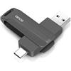 lUCKGOOD886 Chiavetta USB 2 in1 32 GB, Type C Pendrive 32GB USB C Flash Drive 32 Giga 2-in-1 OTG Penna USB 32 GB per PC/Tablet/Laptop/Smartphone con Tipo C, Xiaomi/Oneplus/Huawei [Gray]