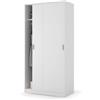 Fores Armadio Guardaroba 2 Ante Scorrevoli 100x50x200 Bianco Opaco Max