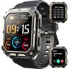 Blackview Smartwatch,Chiamate e Assistente Vocale,1.83" Orologio Smartwatch Uomo,123 Modalità Sport Fitness Contapassi Cardiofrequenzimetro Pressione Sanguigna SpO2, Monitoraggio del Sonno