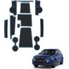 LUWU Compatibile con BMW X1 iX1 U11 2023-2025 2026 Tappetini Antiscivolo in Gomma per Console Centrale, Portabicchieri, Scanalatura Porta Anti-polvere Tappetini X1 U11 Accessori (Blu)