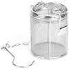 Fdit Colino per Tisane, Filtro da Tè in Acciaio Inox a Maglia Fine Filtro per Tè Riutilizzabile con Gancio a Catena Esteso per Foglie di Tè e Spezie e Condimenti 8x10cm