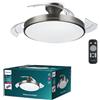 Philips Lighting Philips Atlas LED Ventilatore da soffitto con luce, 2700-5500K, nichel, incluso telecomando