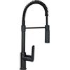 SCHOCK Rubinetto Cucina Miscelatore Monocomando Bocca a Molla con Asta Orientabile colore Nero - SXSOFTTBK