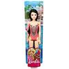 Barbie Bambola Mora con Costume da Bagno Rosa con Grafica, Giocattolo per Bambini 3+ Anni, GHW38