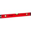 PRO800 Livella a Bolla 60cm con Profilo Ergonomico - ERS+ (Easy Reading System) Livella bolla e precisa con tappi di chiusura antiurto - Colore Rosso