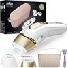 Braun Silk-expert Pro 5 Epilatore LUCE PULSATA, Alternativa al laser, Ideale per Zone Sensibili, Viso, Bikini e Ascelle, Rasoio e Custodia da Viaggio inclusi, Idea Regalo, PL5347 Bianco e Oro