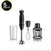 BRAUN MQ50202 FRULLATORE IMMERSIONE 1000W 0,6LT 21VEL. NERO