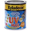 Xyladecor SMALTO LEGNO ESTERNI UV MAX Protezione Completa da sole e agenti atmosferici Idrorepellente colore NOCE CHIARO 750ML, 750 ML