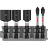 Bosch Professional 5 pz. di Bit di Avvitamento und Bussole Set (Impact Control, PZ/PH Bits, Lunghezza 50mm, Pick and Click, Accessorio Avvitatore a Impulsi)
