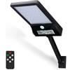 Aigostar Faro Led 40W Nero con pannello solare IP65 CCT temperatura colore regolabile Dimmerabile con telecomando sensore crepuscolare e movimento Aigostar