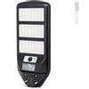 Aigostar Lampione stradale Led 150W Nero con pannello solare IP65 Bianco freddo 6500K con sensore crepuscolare e di movimento Aigostar