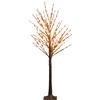 Aigostar Albero luminoso Led rattan con tronco e base 120 cm Bianco caldo 2700K con pannello solare Aigostar