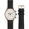 Breil Orologio UOMO SIX.3.NINE quadrante MONO-COLORE BIANCO movimento CRONOGRAFO QUARZO e MESH PELLE NERO TW1861