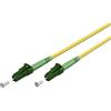 goobay 59627 - Cavo in fibra ottica (FTTH) monomodale (OS2) Simplex/LC APC (8°) maschio a LC-APC (8°) maschio/cavo onda luminosa, 0,5 m