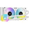 Corsair iCUE H100i Elite CAPELLIX Liquid CPU Cooler - 240 mm - Bianco
