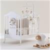 NANAN Lettino Culla Neonato in Legno con Ruote colore Bianco - Tato Baby