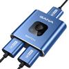 GANA Sdoppiatore HDMI Switch HDMI Splitter 4K Bidirezionale (2 Ingresso a 1 Uscita o 1 in a 2 out) Alluminio Commutatore HDMI Supporta 4K 3D 1080P per TV, Fire stick, Xbox, PS3 PS4 PS5, blue