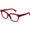 BOTTEGA VENETA Occhiale da vista Bottega Veneta BV1257O col. 007 burgundy burgundy transparent