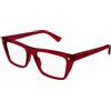 BOTTEGA VENETA Occhiale da vista Bottega Veneta BV1258O col. 003 burgundy burgundy transparent