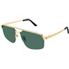 Cartier Occhiale da sole Cartier CT0385S col. 002 gold gold green
