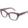 Saint Laurent Occhiale da vista Saint Laurent SL M117 col. 003 brown brown transparent