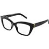 Saint Laurent Occhiale da vista Saint Laurent SL M117 col. 001 black black transparent