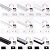 3m 3metri 1207 12x7mm PROFILO ALLUMINIO PER STRISCE STRIP LED BARRA + COPERTURA