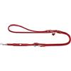 HUNTER Guinzaglio regolabile per cani Round & Soft Love, colore: rosso, morbida pelle nappa bovina, arrotondata, possibilità di regolazione in 3 posizioni, cuore cucito a mano, made in Germany,
