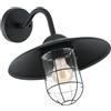 Eglo Leuchten my light Applique Melgoa rustica nera stile lampara da esterno IP44 1XE27 94792/20