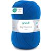 120 Gründl Big Mamma Uni (Lana per Maglieria, Set per Uncinetto, Filato per Maglieria e Uncinetto Effetto Lana, 100% poliacrilico, 400 g / 1040 m, Spessore del Ferro: 3,5-4,5, 1 x 400 g), Jeans