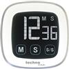 techno line KT 400 Contaminuti Digitale, Plastica, Bianco, 7.6 x 2.5 x 7.6 cm