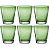 Leonardo Burano 034757 - Set di 6 bicchieri per acqua fatti a mano, lavabili in lavastoviglie, bicchieri colorati in vetro verde, 330 ml, 330 ml