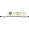 ARNOLD Hn6649 F-Nova Carro Portacontainer 4 Assi 60 Sgss Grigio Con Portacontainer Grigio 45 Geodis Ep Vi Materiale Rotabile, Carri