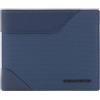 PIQUADRO, Men's wallet in recycled fabric and leather with document facility and RFID anti-fraud protection, BLU
