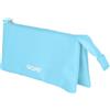 DOHE - Astuccio scolastico triplo - 3 scomparti, portapenne multiuso, misure 23 x 12 x 2,5 cm, chiusura a cerniera, realizzato in poliestere resistente - Serenity Blu, blu, 23x12x2,5 cm, Tripla (3