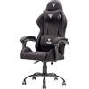 ITEK RHOMBUS FF10 Sedia Gaming ergon. Nera, schienale reclinabile, cuscino poggiatesta, sup. lombare, confort e design, ideale come sedia ufficio, sedia per studio o poltrona per gamer