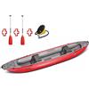 Gumotex Canoa Gonfiabile Palava Rossa 043959-R (5C/11C) + 2 Remi + Pompa GUMOTEX