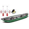 Gumotex Canoa Gonfiabile Baraka Verde 043955-G (13/11C) + 2 Remi + Pompa GUMOTEX