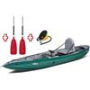 Gumotex Canoa Gonfiabile Halibut Verde 045290-G (13/11C) + 2 Remi + Pompa GUMOTEX