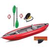 Gumotex Canoa Gonfiabile Rafting Safari 330 Rosso 044081-R (5C/11C) + Pagaia Touring-2 div. in 2 parti + Pompa GUMOTEX
