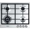 De Longhi NSL460X Piano Cottura 4 Fuochi a Gas 60 cm Piano in Acciaio Inossidabile colore Inox